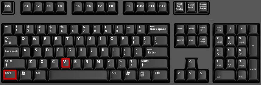 Coller clavier