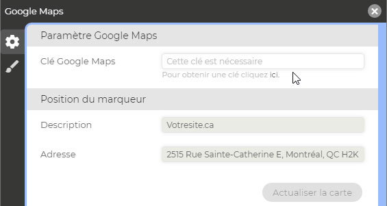 Clé API Google Maps