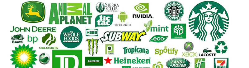 Exemples de logos verts