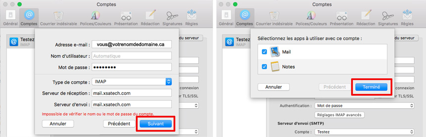 Mac Mail Configuration IMAP