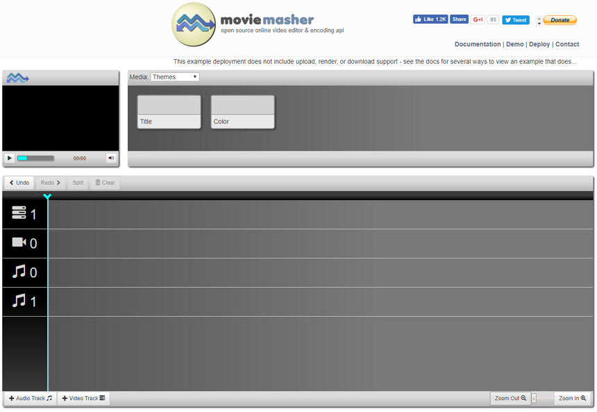 Site de montage Movie Masher